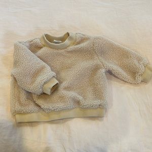 Zara Faux shearling sweater